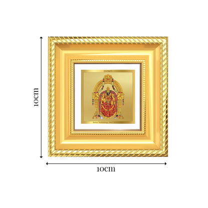Diviniti Goddess Padmavati Tabletop Frame in 24K Gold Plated Foil | Prosperity, Grace & Divine Blessings | DG015S1A (10x10 CM)