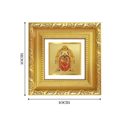 Diviniti Goddess Padmavati Tabletop Photo Frame in 24K Gold Plated Foil | Prosperity, Grace & Divine Blessings | DG103S1A (10x10 CM)