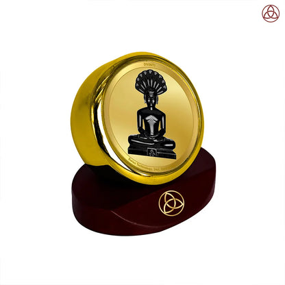 Lord Parshvanatha | 23rd Jain Tirthankara Car Dashboard Frame in 24K Gold Plated Foil