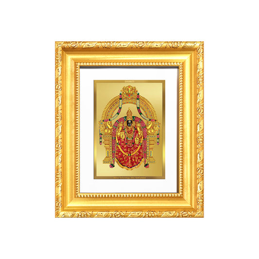 Goddess Padmavati | Consort of Lord Tirupati Balaji Wall & Tabletop Frame in 24K Gold Plated Foil