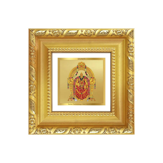 Padmavati| Sacred Jain Prayer Wall and Tabletop Photo Frame in 24K Gold Plated Foil.