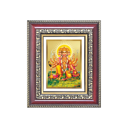 Panchmukhi Hanuman | Five-Faced Hanuman Wall & Tabletop Frame in 24K Gold Plated Foil