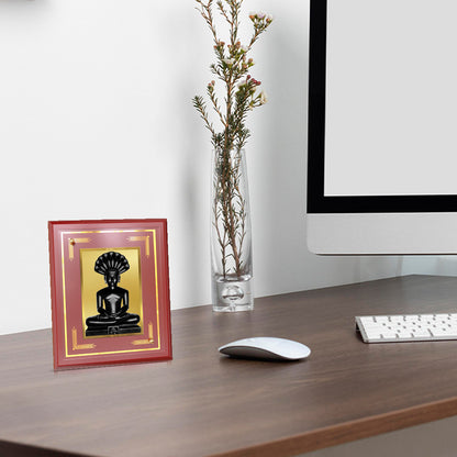Lord Parshvanatha | 23rd Jain Tirthankara Wall and Tabletop Photo Frame in 24K Gold Plated Foil