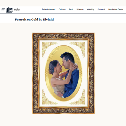 Portrait on Gold by Diviniti Featured in Mashable India