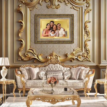 Portrait on Gold Immortalise Your Legacy Landscape Photo Frame in 24K Gold Plated Foil