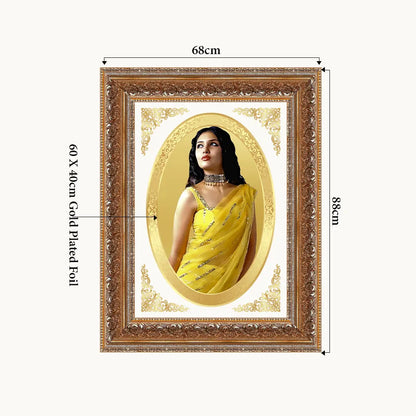 Portrait on Gold | Immortalise Your Aurum Essence Oval Photo Frame in 24K Gold