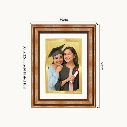Portrait on Gold Immortalise Your Petite Luxe Rectangle Photo Frame in 24K Gold Plated Foil