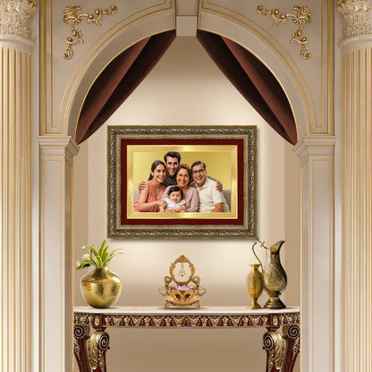 Portrait on Gold Immortalise Your Legacy Landscape Photo Frame in 24K Gold Plated Foil