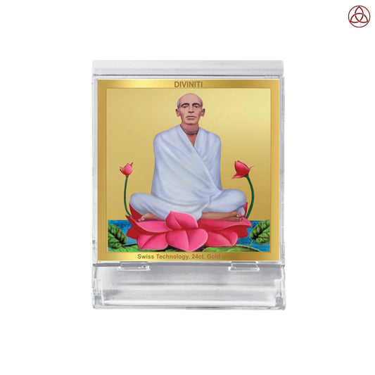 Ram Thakur | Divine Lord Ram Thakur Car Dashboard & Tabletop Photo Frame in 24K Gold Plated Foil