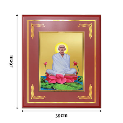 Saint Ram Thakur | Divine Mystic and Spiritual Master Wall & Tabletop Frame in 24K Gold Plated Foil