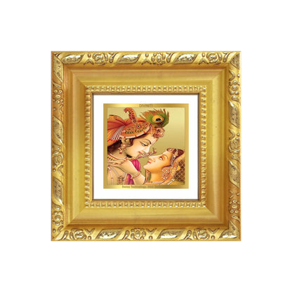 Krishna with Flute | Lord Krishna Tabletop Frame in 24K Gold Plated Foil