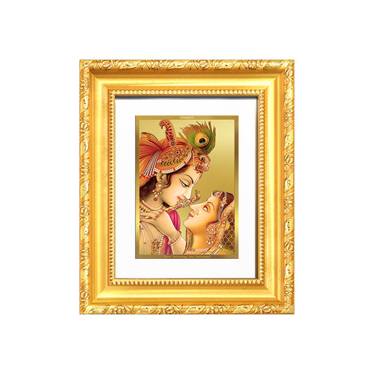 Krishna with Flute | Lord Krishna Wall & Tabletop Frame in 24K Gold Plated Foil