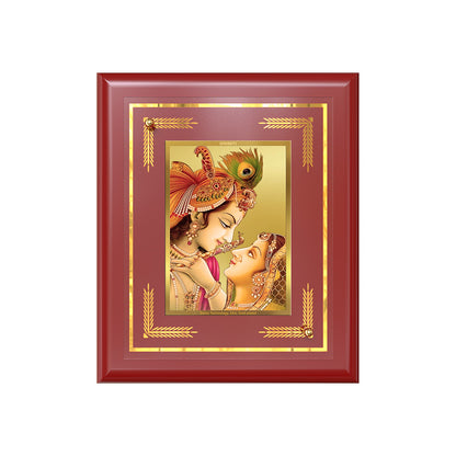 Krishna with Flute | Lord Krishna Wall & Tabletop Frame in 24K Gold Plated Foil
