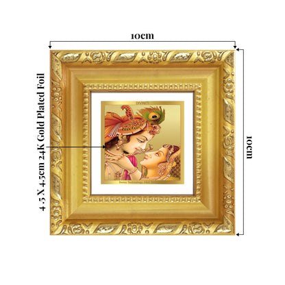 Krishna with Flute | Lord Krishna Tabletop Frame in 24K Gold Plated Foil