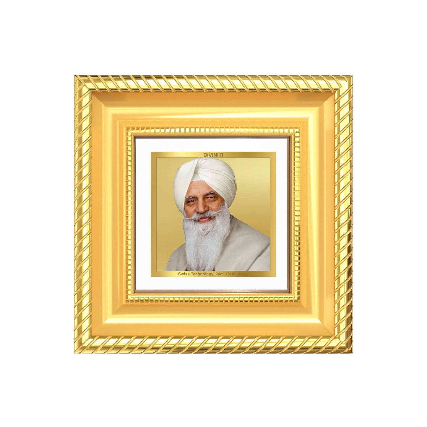 Baba Gurinder Singh Ji Maharaj in 24k gold plated foil