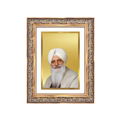 Baba Gurinder Singh Ji Maharaj | Spiritual Master of Radha Soami Satsang Beas Wall Mount Photo Frame in 24K Gold Plated Foil
