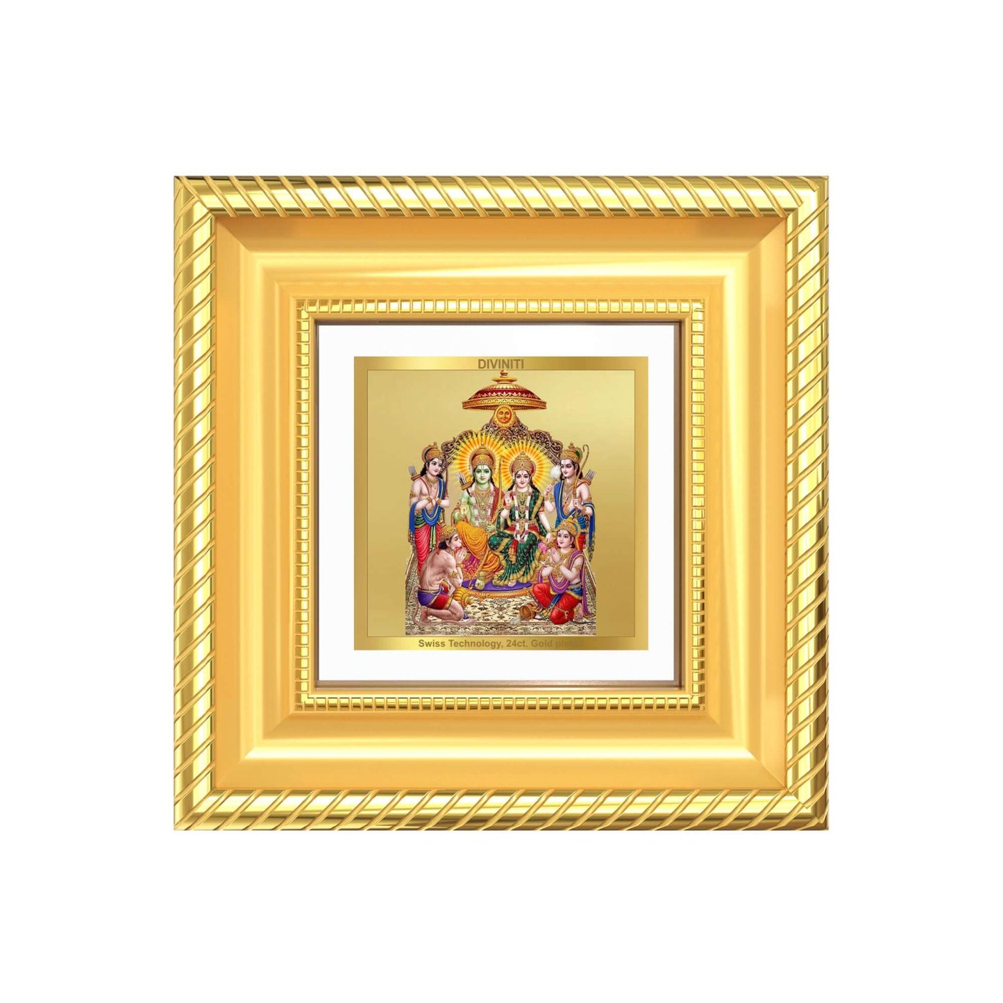 Ram Darbar Tabletop Frame in 24K Gold Plated Foil