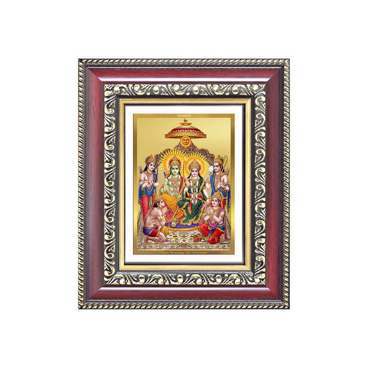 Ram Darbar Wall & Tabletop Frame for Home & Temple in 24K Gold Plated Foil
