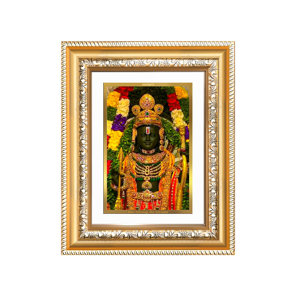 Ram Lalla Photo Frame in 24K Gold Plated Foil 