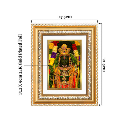 Ram Lalla Photo Frame in 24K Gold Plated Foil 