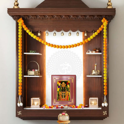 Ram Lalla | Divine Child of Lord Ram at Ayodhya Temple Wall and Tabletop Photo Frame in 24K Gold Plated Foil