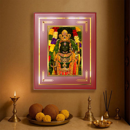 Ram Lalla | Divine Child Form of Lord Ram at Ayodhya Temple Wall & Tabletop Frame in 24K Gold Plated Foil