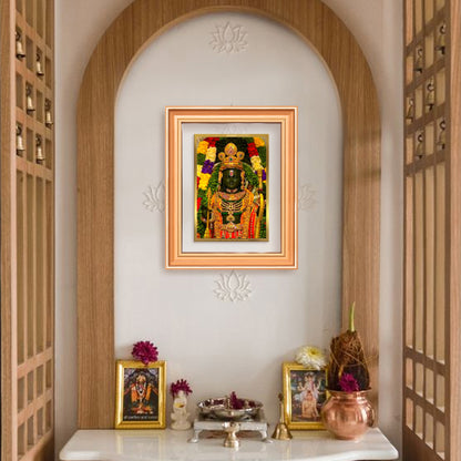 Ram Lalla | Divine Child Form of Lord Ram at Ayodhya Temple Wall & Tabletop Frame in 24K Gold Plated Foil