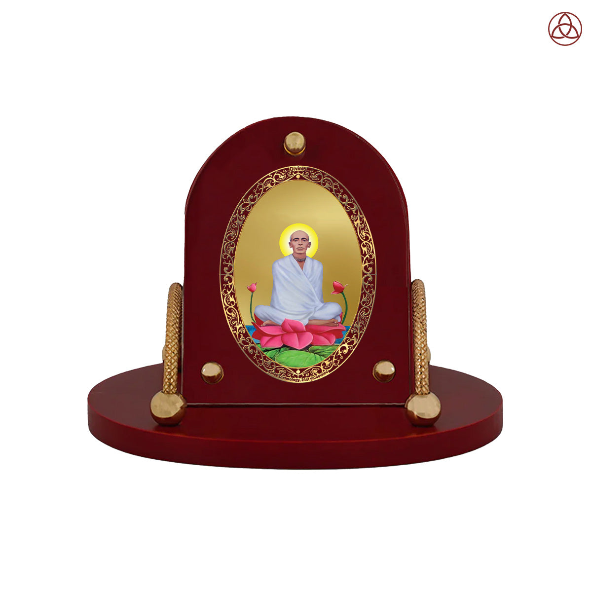 Ram Thakur | Divine Lord Ram Thakur Car Dashboard & Tabletop Photo Frame in 24K Gold Plated Foil