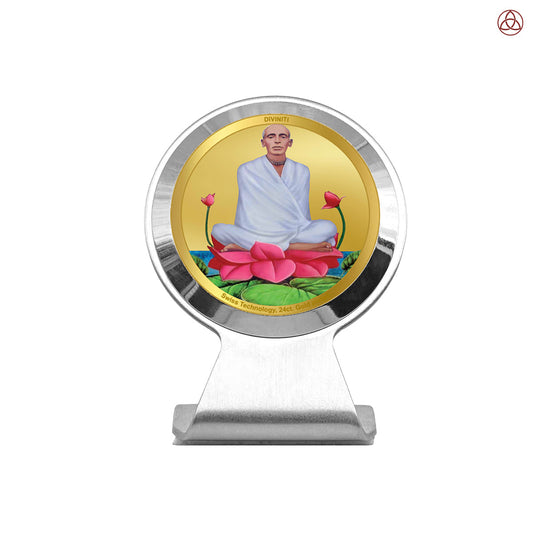 Ram Thakur | Divine Lord Ram Thakur Car Dashboard & Tabletop Photo Frame in 24K Gold Plated Foil