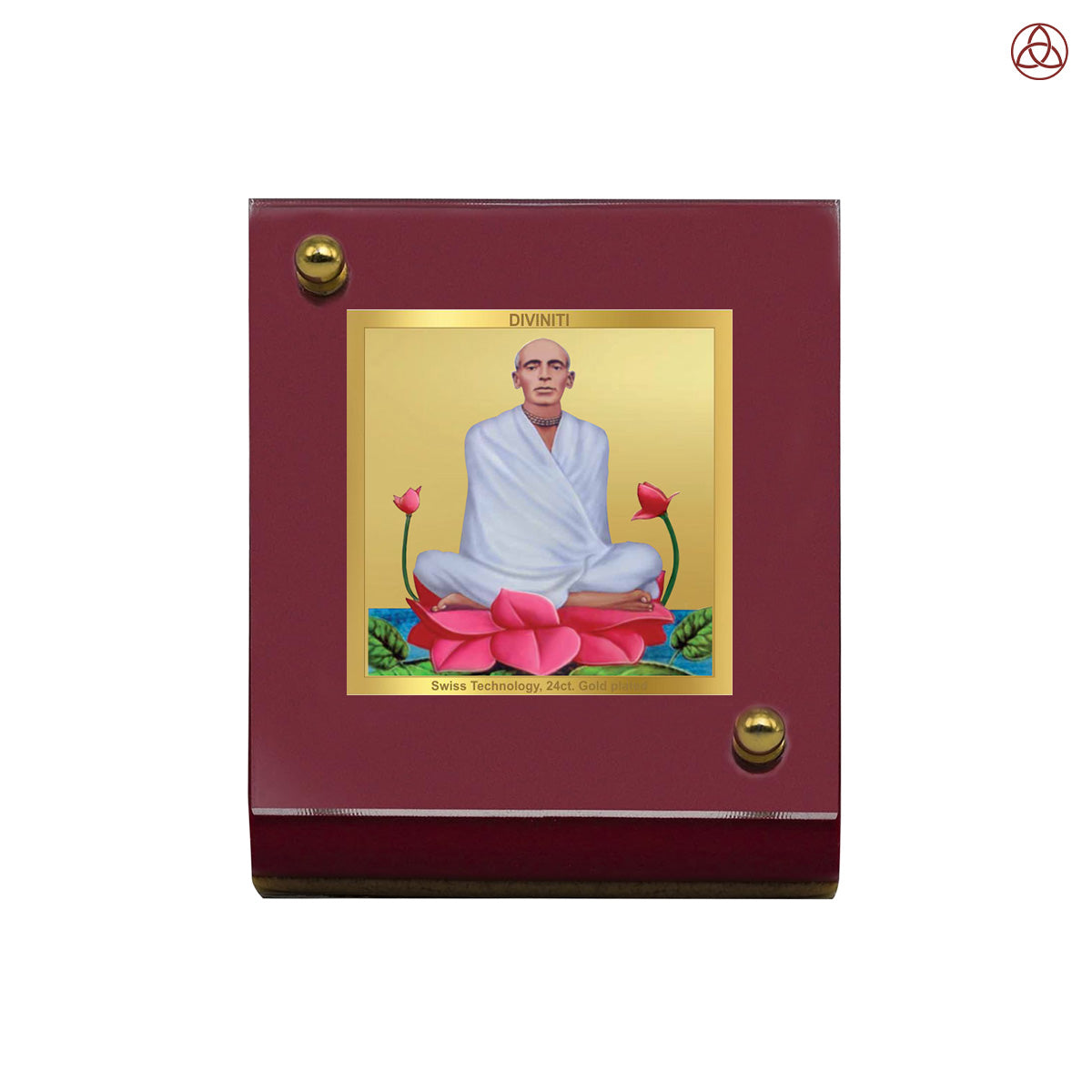 Ram Thakur | Divine Lord Ram Thakur Car Dashboard & Tabletop Photo Frame in 24K Gold Plated Foil