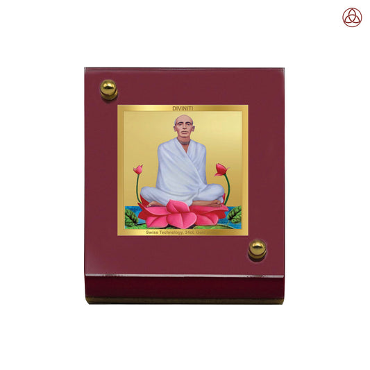 Ram Thakur | Divine Lord Ram Thakur Car Dashboard & Tabletop Photo Frame in 24K Gold Plated Foil