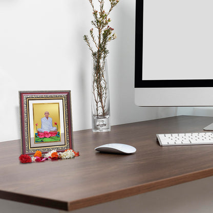 Saint Ram Thakur | Divine Mystic and Spiritual Master Wall and Tabletop Photo Frame in 24K Gold Plated Foil