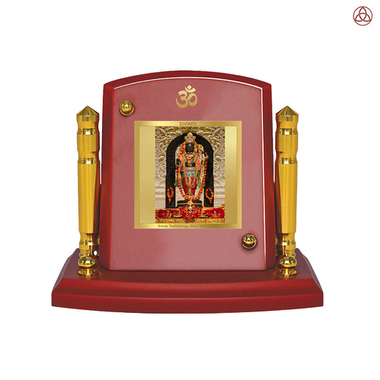 Ram Lalla | Divine Lord Ram Lalla Car Dashboard & Tabletop Photo Frame in 24K Gold Plated Foil