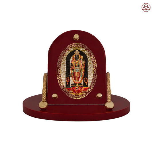 Ram Lalla | Lord Ram Lalla 24K Gold Plated Divine Photo Frame for Car Dashboard, Home Décor & Tabletop | Blessings of Purity, Devotion & Protection
