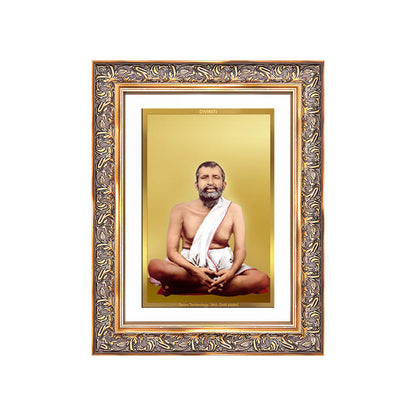 Sri Ramakrishna Paramahamsa | Enlightened Mystic of Bhakti & Vedanta Wall Photo Frame in 24K Gold Plated Foil