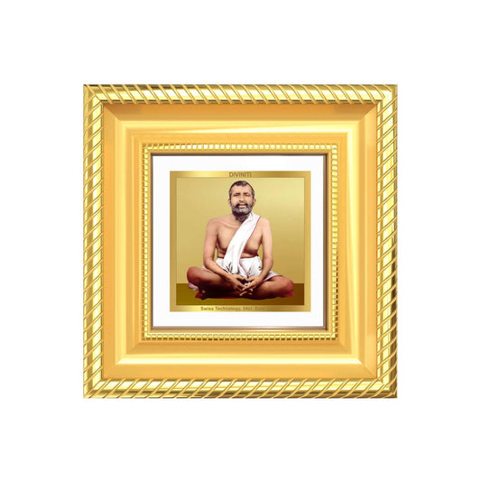 Sri Ramakrishna Paramahamsa Tabletop Frame in 24K Gold Plated Foil