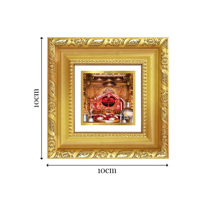 Diviniti Shree Salasar Balaji Tabletop Photo Frame in 24K Gold Plated Foil | Strength, Protection & Divine Blessings | DG103S1A (10x10 CM)