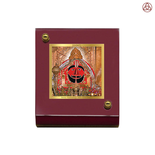 Salasar Balaji | Divine Lord Balaji Car Dashboard & Tabletop Photo Frame in 24K Gold Plated Foil
