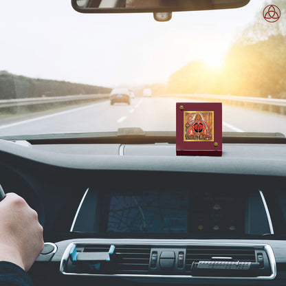 Salasar Balaji | Divine Lord Balaji Car Dashboard & Tabletop Photo Frame in 24K Gold Plated Foil