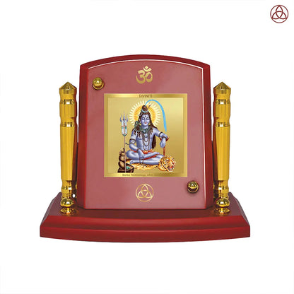 Lord Shiva | Mahadev  The Supreme Consciousness Car Dashboard Frame in 24K Gold Plated Foil