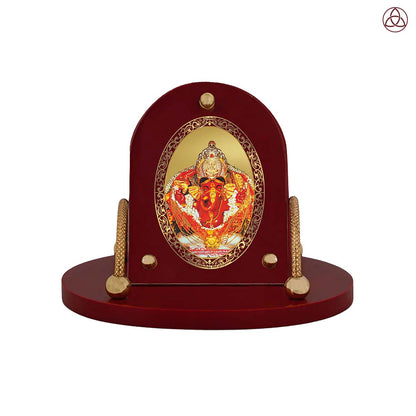 Siddhivinayak | Divine Lord Ganesha Car Dashboard & Tabletop Photo Frame in 24K Gold Plated Foil
