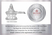 Load image into Gallery viewer, Diviniti 999 Silver Plated Shiva Lingam Idol for Home Decor Showpiece (12X15CM)
