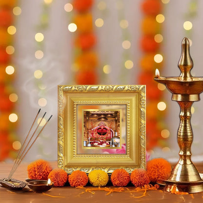 Salasar Balaji | Lord Hanuman of Salasar Dham Tabletop Frame in 24K Gold Plated Foil