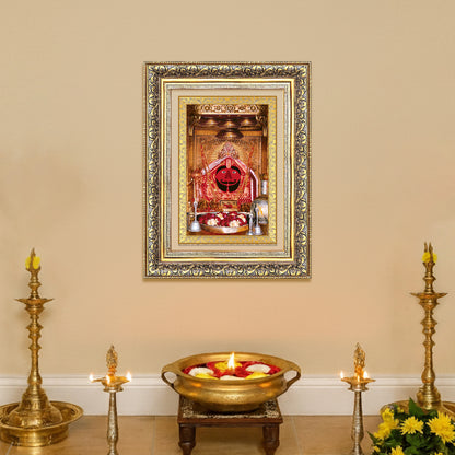 Salasar Balaji | Lord Hanuman of Salasar Dham Wall Mount Photo Frame in 24K Gold Plated Foil