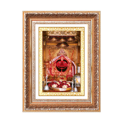 Salasar Balaji | Lord Hanuman of Salasar Dham Wall Mount Photo Frame in 24K Gold Plated Foil