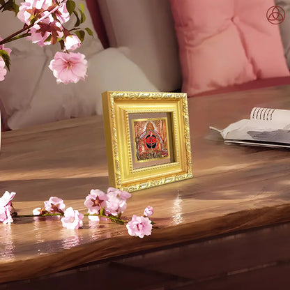 Salasar Balaji | Lord Hanuman of Salasar Dham Tabletop Frame in 24K Gold Plated Foil
