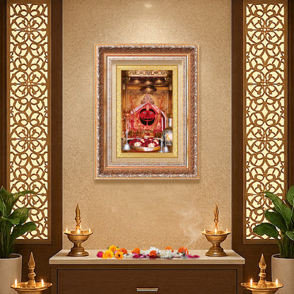 Salasar Balaji | Lord Hanuman of Salasar Dham Wall Mount Photo Frame in 24K Gold Plated Foil