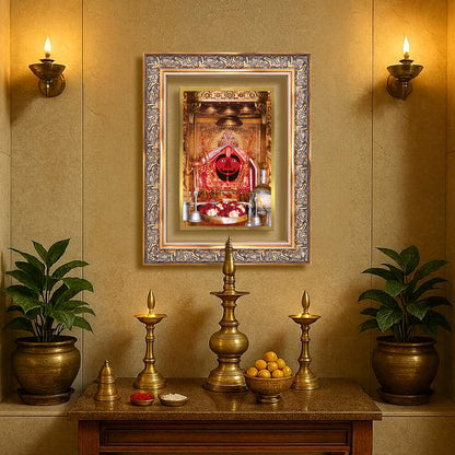 Salasar Balaji | Lord Hanuman of Salasar Dham Wall Mount Photo Frame in 24K Gold Plated Foil