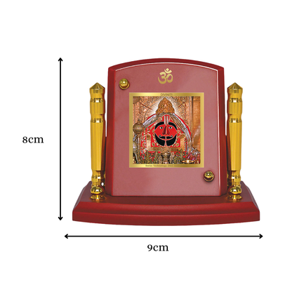 Salasar Balaji | Lord Hanuman of Salasar Dham Car Dashboard Frame in 24K Gold Plated Foil