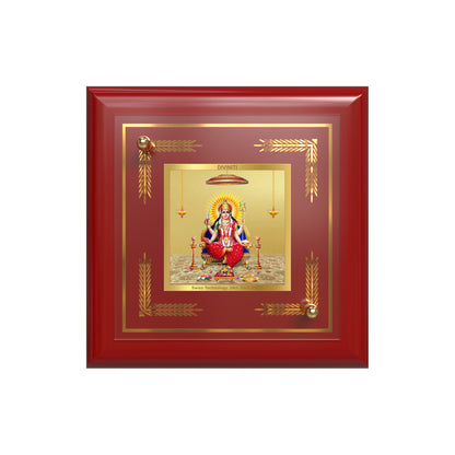 Santoshi Mata | Goddess of Contentment & Fulfilment Tabletop Frame in 24K Gold Plated Foil